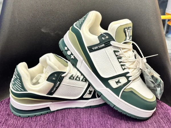 Louis Vuitton LV Trainer Green & White