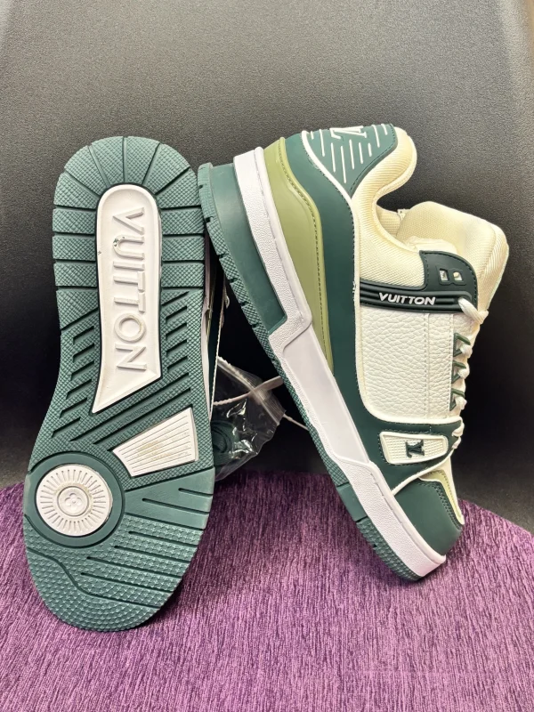 Louis Vuitton LV Trainer Green & White - Image 2